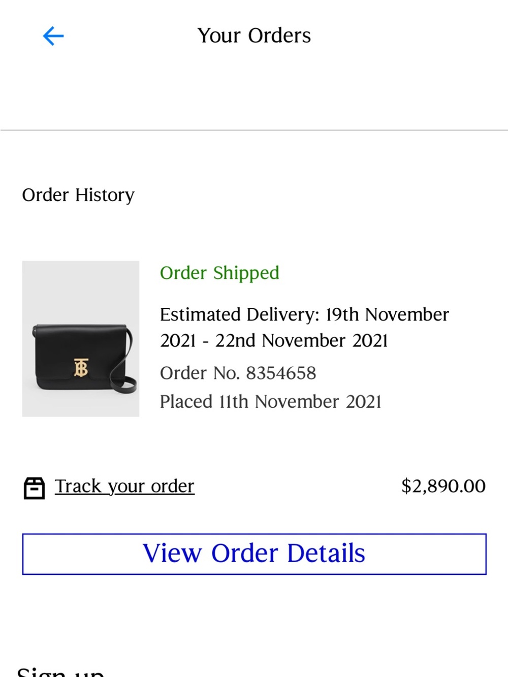 Burberry Black Leather Crossbody with Gold Hardware and matching wallet